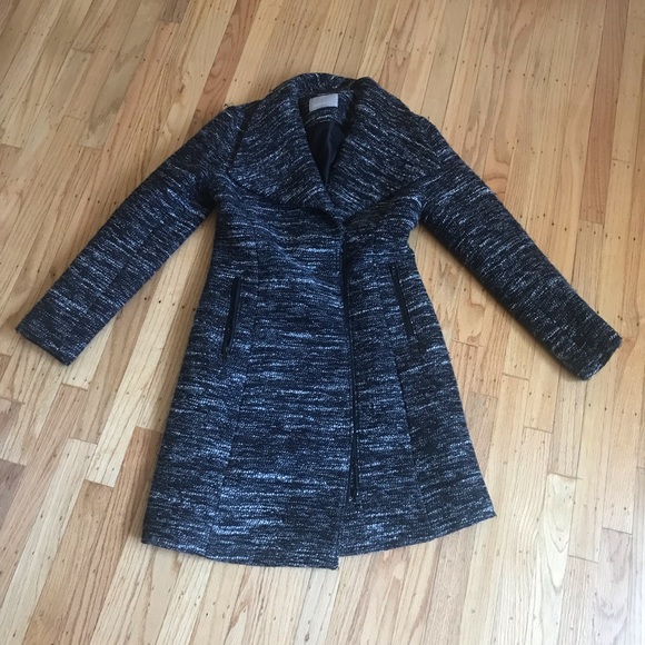 Soia & Kyo Faux Fur Collar Wool Blend Coat - Picture 3 of 8